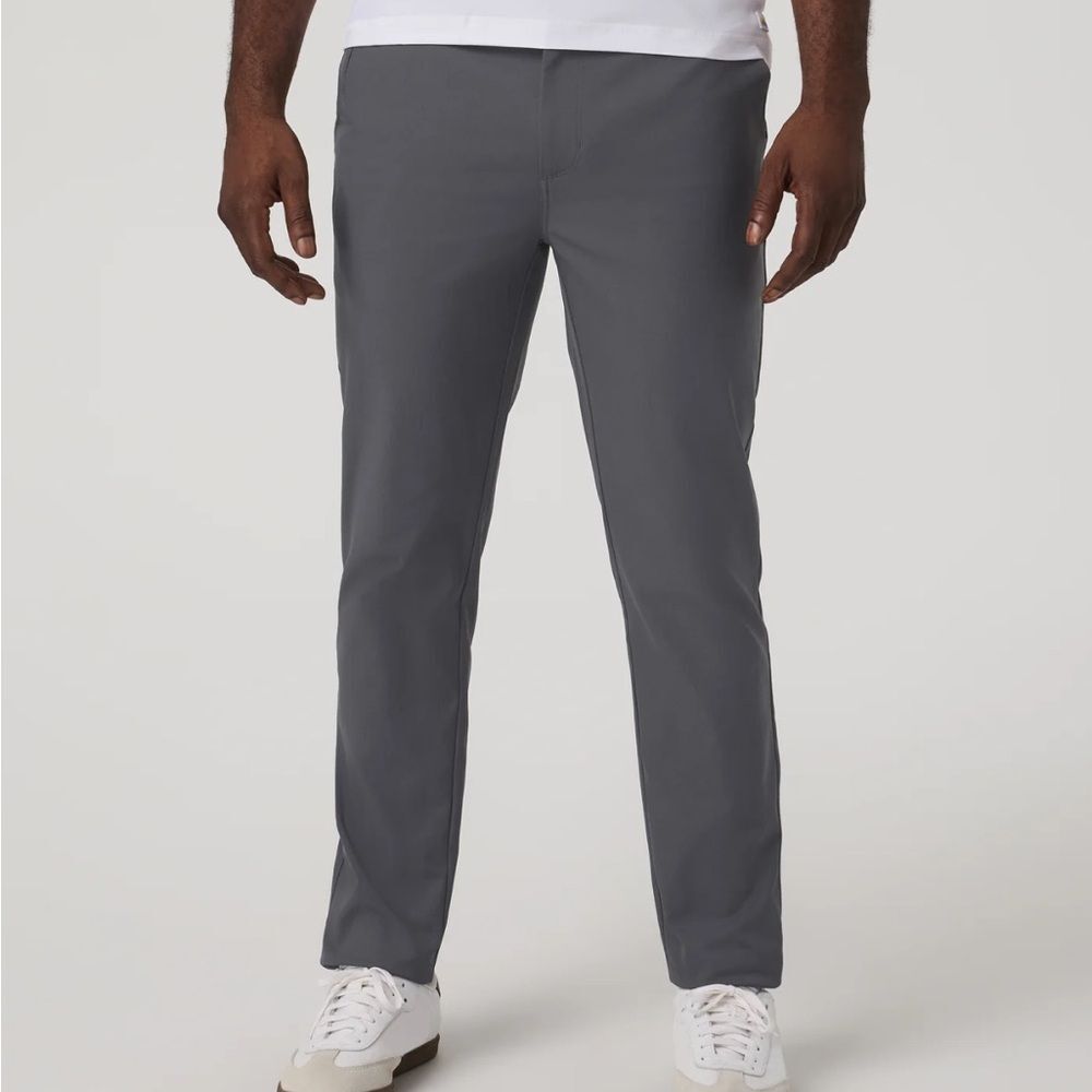 Vuori Cascade Tech Chino Pant Athletic Slim Fit 30" Inseam - Charcoal 28